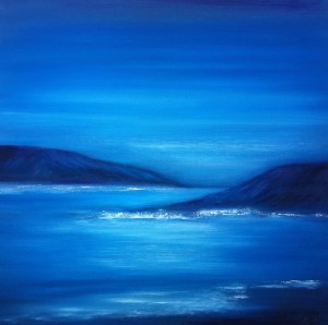 A tranquil winters evening over the North of Ireland